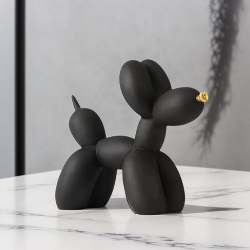 Resin Balloon Dog Sculpture - Collection Figurine Decor for Home | Office Desktop Resin Decors Balloon Dog Decor (Graffiti) in Saudi Arabia