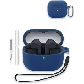 Case for Samsung Galaxy Buds 3/Buds 3 Pro AI True Wireless Bluetooth Earbuds, Soft Silicone Protective Portable Scratch Shock Resistant Shell with Cleaner Kit & Carabiner & Lanyard，Pink in Kuwait