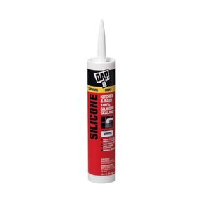 Dap 08640 9.8oz White 100% Silicone Kitchen & Bath Sealant - 12ct. Case in Kuwait