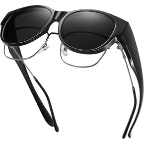 GEGURI Fit Over Glasses Polarized Sunglasses for Women & Men, Stylish Cat Eye Design Sun Glasses 100% UV Protection in Kuwait