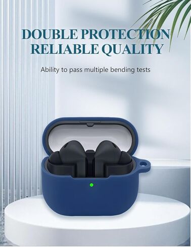 Case for Samsung Galaxy Buds 3/Buds 3 Pro AI True Wireless Bluetooth Earbuds, Soft Silicone Protective Portable Scratch Shock Resistant Shell with Cleaner Kit & Carabiner & Lanyard，Pink in Kuwait