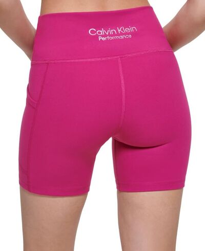 Calvin Klein Performance Women's Crossover Waist Bike Shorts (Purple, X-Large) in Saudi Arabia