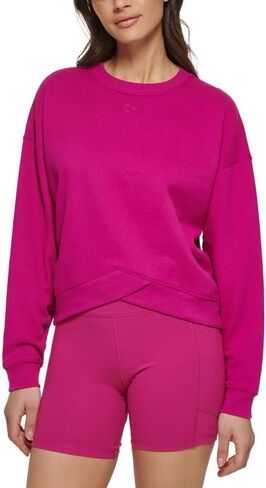 Calvin Klein Performance Women's Crossover Waist Bike Shorts (Purple, X-Large) in Saudi Arabia
