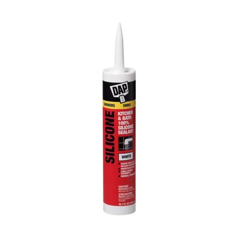 Dap 08640 9.8oz White 100% Silicone Kitchen & Bath Sealant - 12ct. Case in Kuwait
