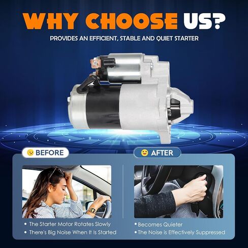 Starter Compatible with 4.7L Jeep Grand Cherokee 1999 2000 2001 2002 2003 2004 Replace M0T91181 M0T91181ZC M0T91181 SMT0316 41048206 in Saudi Arabia