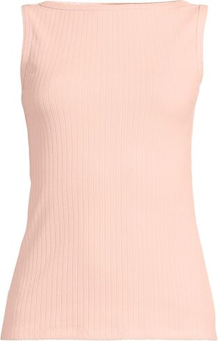 Lands' End Women's Sleeveless Pointelle Rib Boat Neck Tank in Saudi Arabia