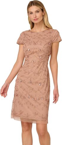 Adrianna Papell Women's Beaded Sheath Dress in Saudi Arabia
