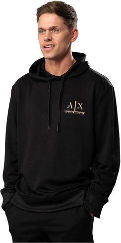 Armani Exchange Men's Gold Ax Pullover Hoodie Sweatshirt in Saudi Arabia