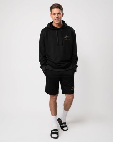 Armani Exchange Men's Gold Ax Pullover Hoodie Sweatshirt in Saudi Arabia
