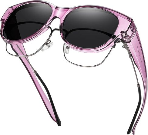 GEGURI Fit Over Glasses Polarized Sunglasses for Women & Men, Stylish Cat Eye Design Sun Glasses 100% UV Protection in Saudi Arabia