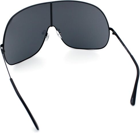 نظارات شمسية ذات حافة معدنية منحنية مقاس XXL كبيرة الحجم in Kuwait