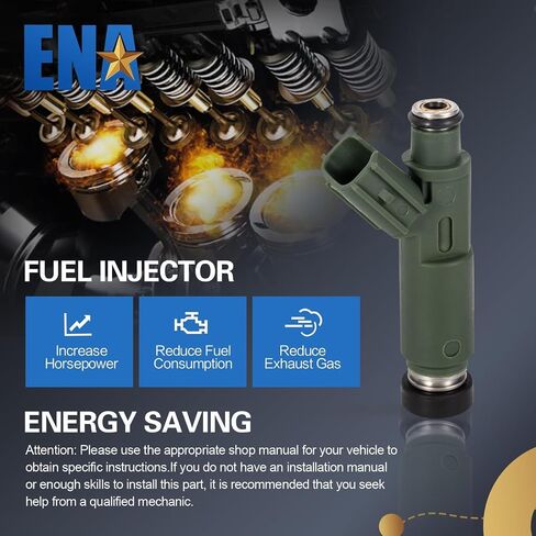 ENA Fuel Injector for FJ415 1550340 1581511 16290 2325022040 84212248 Compatible with Toyota Corolla Chevrolet Pontiac Prizm Vibe Celica Matrix MR2 Spyder l4 1.8L 2000-2003 2004 2005 2006, Set of 4 in Saudi Arabia