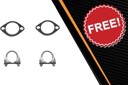 Exhaust Resonator Muffler Tail Pipe Exhaust Kit Compatible for 2005-2019 Nissan Frontier 4.0L | Stainless Steel | Northeastern Exhaust | Free Gaskets and Clamps Included | Direct-Fit in Saudi Arabia