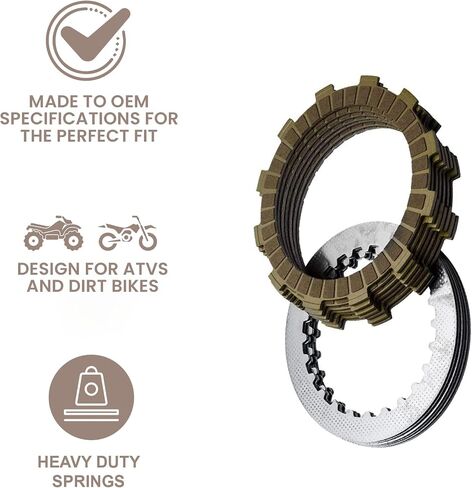 طقم القابض المنافسة TUSK مع نوابض شديدة التحمل متوافقة مع Yamaha YZ250F 2001-2007 in Kuwait