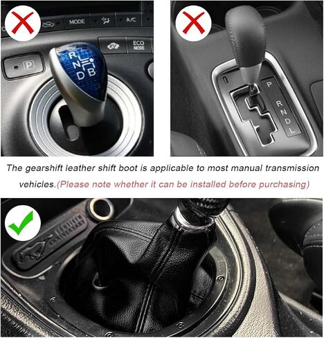 Car Shift Knob Dust Cover, Manual/Automatic Gear Shifter Dustproof Cover Protective Sleeve, Universal Decorative Gear Stick Boot Replacement for Most Car Truck SUV (Black) in Saudi Arabia