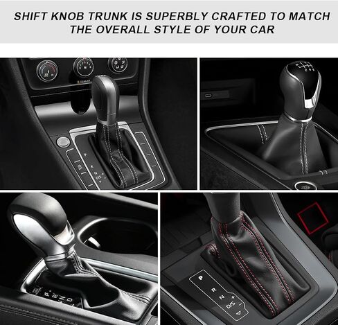Car Shift Knob Dust Cover, Manual/Automatic Gear Shifter Dustproof Cover Protective Sleeve, Universal Decorative Gear Stick Boot Replacement for Most Car Truck SUV (Black) in Saudi Arabia
