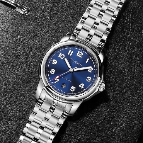 CADISEN Watch Men Automatic Mechanical Stainless Steel Genuine Waterproof Business Wristwatch in Saudi Arabia