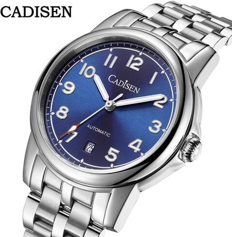 CADISEN Watch Men Automatic Mechanical Stainless Steel Genuine Waterproof Business Wristwatch in Saudi Arabia