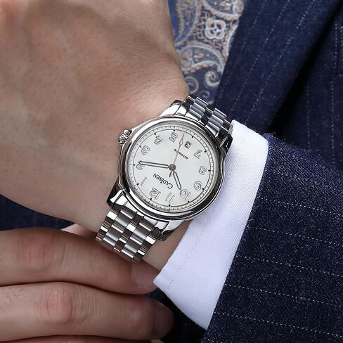 CADISEN Watch Men Automatic Mechanical Stainless Steel Genuine Waterproof Business Wristwatch in Saudi Arabia