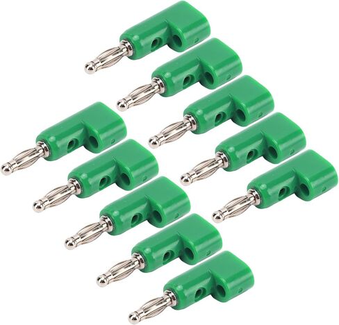 Sonew 10pcs 4mm Banana Plug Solderless Stackable Banana Plug Connectors J.10026(Black) in Saudi Arabia