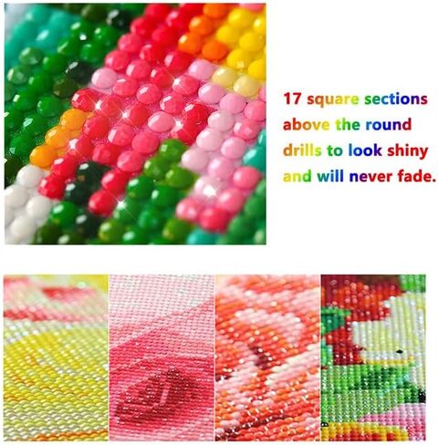 Ginfonr DIY 5D Diamond Art Kits for Adults, Eagle Diamond Painting for Adults, Diamond Art Eagle Full Drill, Diamond Art Kits Embroidery Rhinestone Craft for Home Wall Decor 12 * 16 Inch in Kuwait