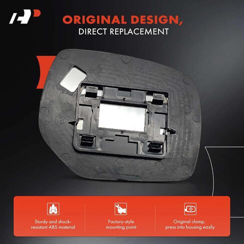 زجاج مرآة غير مسخن على جانب السائق الأيسر من A-Premium مع لوحة خلفية - متوافق مع Subaru Forester 2014-2018، Impreza 2012-2014، XV Crosstrek 2013-2014 - مرآة مسطحة للرؤية الجانبية الخارجية in Saudi Arabia