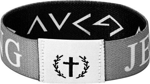 Bible Verse Bracelets for Men: WWJD Stretch Lords Prayer Bracelet with NFC Scan‌ Christian Daily Religious Gifts,1PC in Saudi Arabia