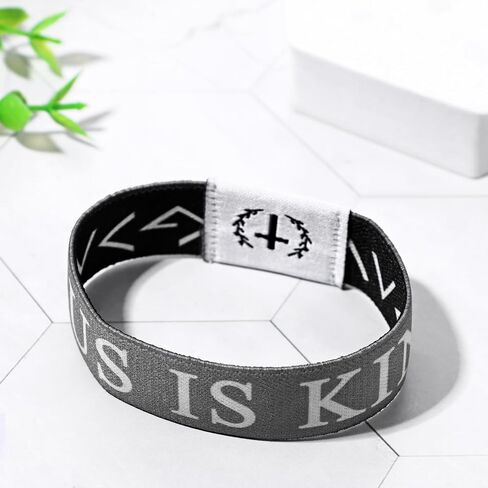 Bible Verse Bracelets for Men: WWJD Stretch Lords Prayer Bracelet with NFC Scan‌ Christian Daily Religious Gifts,1PC in Saudi Arabia