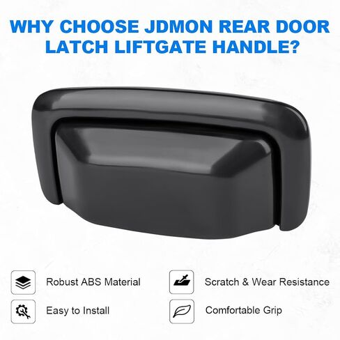 JDMON استبدال مقبض الباب الخلفي الناعم الأسود لسيارة Chevy Tahoe Blazer Suburban 1500 2500 GMC Yukon XL 2000-2006 استبدال مقبض الباب الخلفي الخارجي لGM1915123 15750911 19299935 in Saudi Arabia