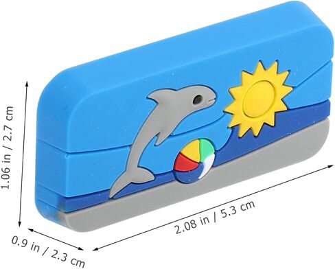 VILLCASE 4Pcs Cartoon Printed Rubber Drawer Pull Handles Fun Cabinet Knobs for Boys and Girls Rooms Colorful Door Pulls for Wardrobe and Furniture Accessories in Saudi Arabia