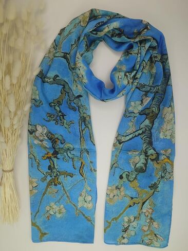 Turkish Scarf - 100% Silk Floral Design | Luxurious and Comfortable Women’s Scarf, Perfect for Gifts, Daily Wearing in Saudi Arabia