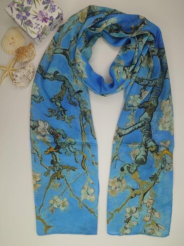 Turkish Scarf - 100% Silk Floral Design | Luxurious and Comfortable Women’s Scarf, Perfect for Gifts, Daily Wearing in Saudi Arabia