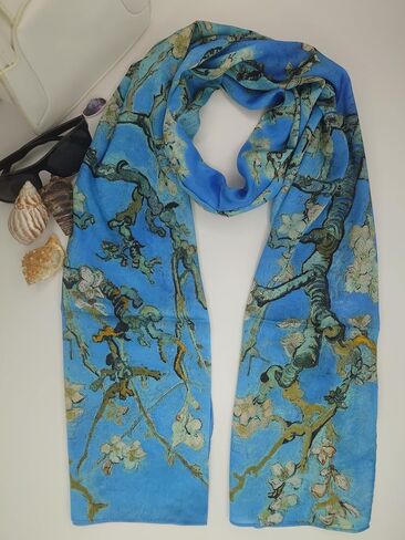 Turkish Scarf - 100% Silk Floral Design | Luxurious and Comfortable Women’s Scarf, Perfect for Gifts, Daily Wearing in Saudi Arabia