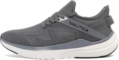 Nautica Men’s Lightweight Casual Athletic Lace‑Up Sneakers – Breathable Knit & Vegan Leather Upper, Cushioned Insole & Rubber Outsole, All‑Day Comfort Walking Shoes - Theodoor in Saudi Arabia