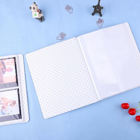 128 Pockets Mini Photo Album for Fujifilm Instax Mini Camera, 2X3 Photo Album for Polaroid 2x3 mini Camera/Fujifilm Instax Mini 1112 9 8 40 Evo Instant Camera, Black in Saudi Arabia