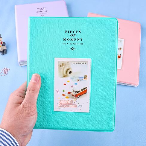 128 Pockets Mini Photo Album for Fujifilm Instax Mini Camera, 2X3 Photo Album for Polaroid 2x3 mini Camera/Fujifilm Instax Mini 1112 9 8 40 Evo Instant Camera, Black in Saudi Arabia