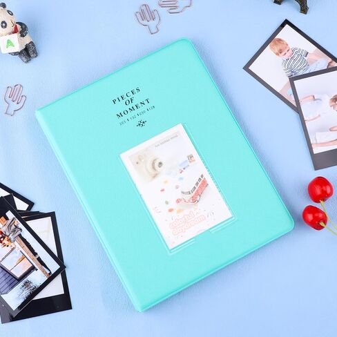 128 Pockets Mini Photo Album for Fujifilm Instax Mini Camera, 2X3 Photo Album for Polaroid 2x3 mini Camera/Fujifilm Instax Mini 1112 9 8 40 Evo Instant Camera, Black in Saudi Arabia