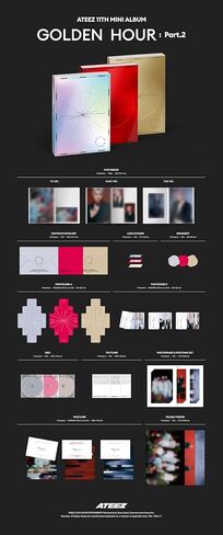 11th Mini Album [GOLDEN HOUR : Part.2] Photobook DIARY Version + [Extra Photocards] in Saudi Arabia
