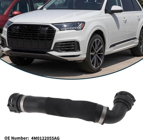 المبرد خرطوم سخان خرطوم المبرد المخرج خرطوم الأنابيب No.4M0122055AG لأودي Q7 3.0L 2017-2021 المطاط المبرد الأنابيب الأسود 1 قطعة in Saudi Arabia