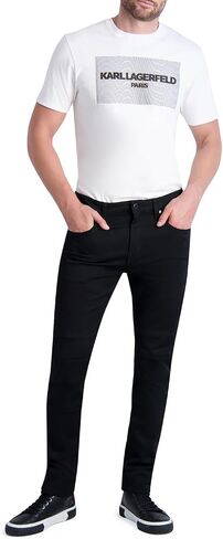 Karl Lagerfeld Paris Mens Soft Stretchy Modal Moto Pant in Saudi Arabia
