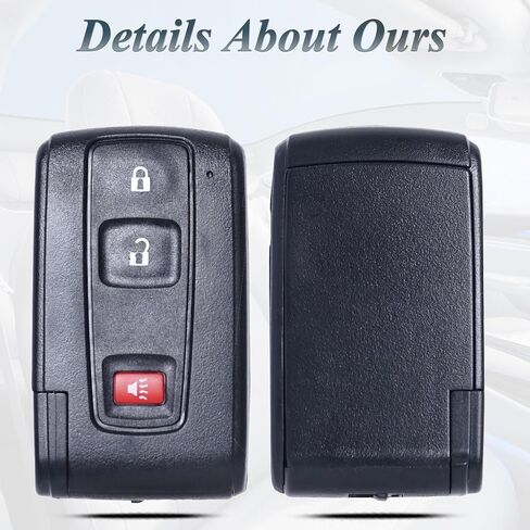 Key Fob Shell Cover Case Replacement Fits for 2004 2005 006 2007 2008 2009 Toyota Prius Keyless Remote Control 3 Button Pad Cover (Empty Key Shell) in Saudi Arabia
