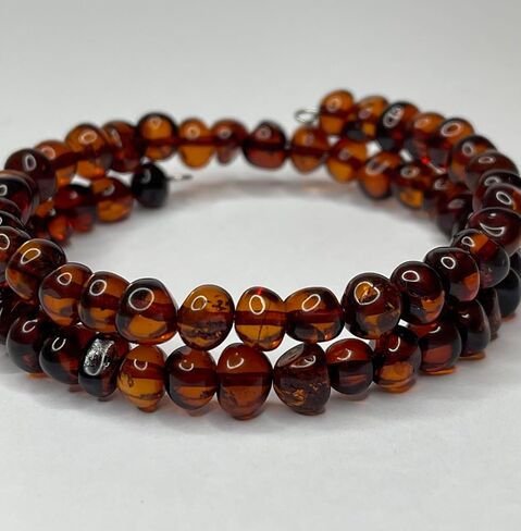 Natural Baltic Amber Women's Bracelet.Amber Bracelet for Adults. in Saudi Arabia