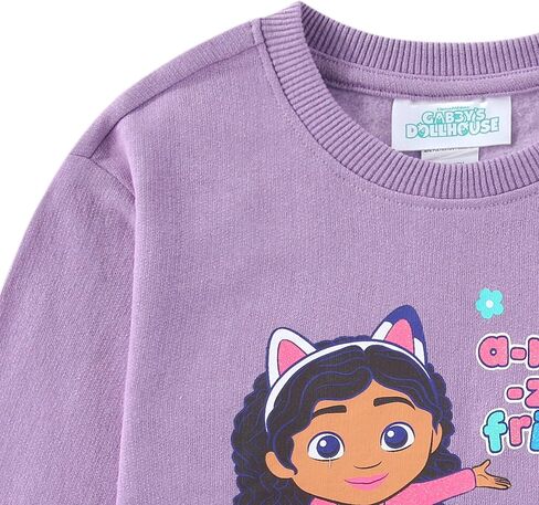 DREAMWORKS GABBY'S DOLLHOUSE Girls Sweatshirt and Pants Set 2 Piece for Toddler and Big Kids in Saudi Arabia