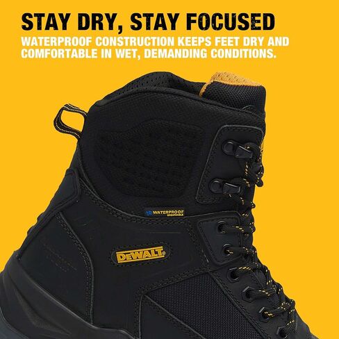 DEWALT Bryant Men's Waterproof, Side Zip, Steel Toe, Safety Work Boot in Saudi Arabia