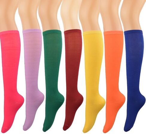 Solid Color Knee High Socks for Women Casual Athletic Tube Socks for Cosplay in Saudi Arabia