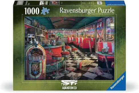 Ravensburger Abandoned Series: Decaying Diner 1000 Piece Jigsaw Puzzle for Adults - 12000637 - Handcrafted Tooling, Made in Germany, Every Piece Fits Together Perfectly in Kuwait