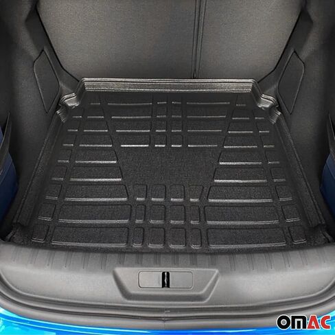 OMAC Cargo Mats Liner for Ford Fiesta 2011-2019 Hatchback Black All-Weather TPE in Kuwait