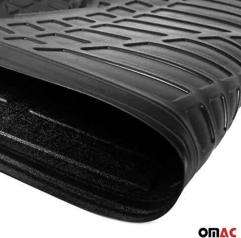 OMAC Cargo Mats Liner for Ford Fiesta 2011-2019 Hatchback Black All-Weather TPE in Kuwait