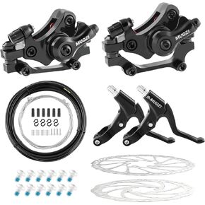 Disc Brake Clamp Set, 160mm Steel Brake Disc, Variable Speed Tube Set, Aluminum Alloy Brake and Brake Handle, Bicycle Accessories For Mountain Bike, Road Bike, BMX