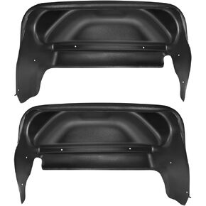 Husky Liners - Rear Wheel Well Guards | 2014 - 2018 GMC Sierra 1500, 2019 GMC Sierra 1500 Limited, 15-19 Sierra 2500/3500 HD - SINGLE REAR WHEELS - Black, 2 Pc. | 79031